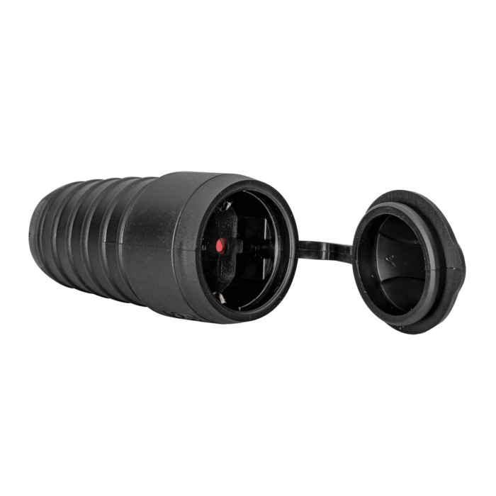 LONG  RUBBER  FEMALE  SHUCKO  SOCKET  WITH  CAP  16A - Image 1
