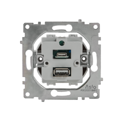 DOUBLE  SOCKET  USB  A  +  C  M2020