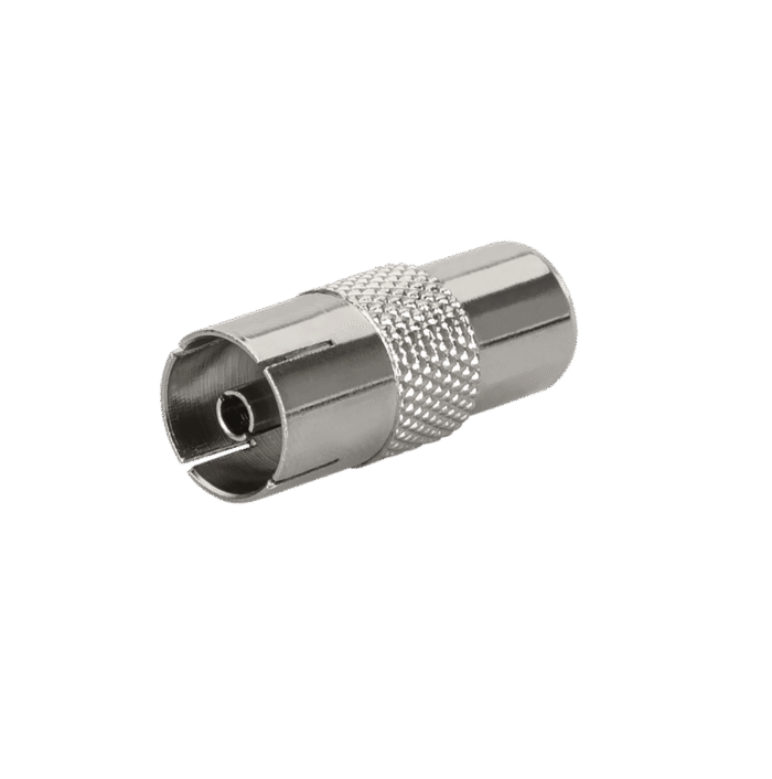 9.5MM  FEMALE-FEMALE  TV  CONNECTOR - Image 1